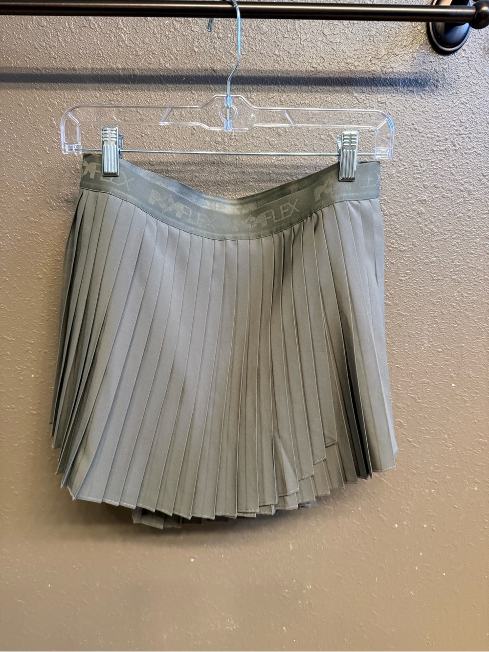 POPFLEX Ace ‘em Pleated Skort - Rustic Olive